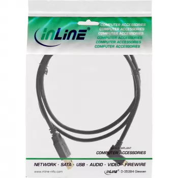 Kabel InLine Micro USB 2.0 USB Typ A męski / Micro-B męski, kątowy, czarny, 1 m