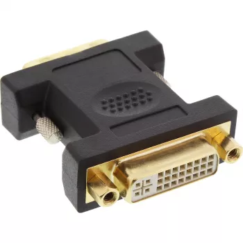 InLine Adapter DVI-D DVI-I 24+5 gniazdo / DVI-D 24+1 wtyk pozłacane styki