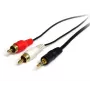 StarTech.com Kabel audio stereo 0,92 m – wtyk męski 3,5 mm na 2x wtyk męski RCA