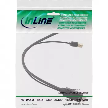 Kabel konwertera InLine HDMI M na DisplayPort F, 4K, czarny/złoty, 0,3 m