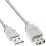 Przedłużacz USB 2.0 Typ A męski/żeński InLine 34618X beżowy 1,8 m