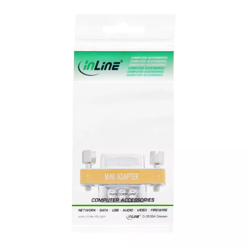 Adapter null modem InLine DB9 męski/żeński