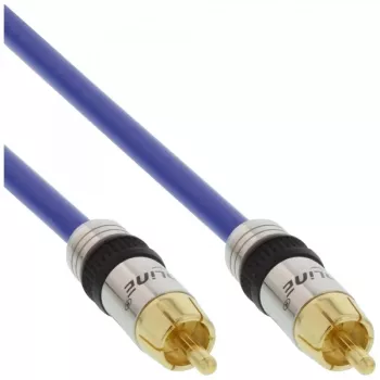 InLine Premium Kabel Audio RCA 1x RCA męski / męski pozłacany 1m