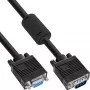Przedłużacz S-VGA InLine 15HD wtyk/gniazdo czarny 3m