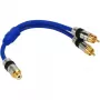 InLine Kabel Y RCA Premium 1x RCA żeński / 2x RCA męski pozłacane styki 0,25 m