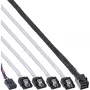 Kabel wewnętrzny InLine Mini SAS HD SFF-8643 na 4x SATA + Sideband 0,5 m