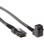 Kabel InLine Mini SAS HD SFF-8643 kątowy do SFF-8087 z Sideband 0,5 m