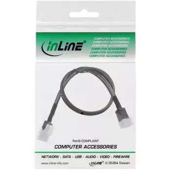 Kabel InLine Mini SAS HD SFF-8643 do SFF-8087 z Sideband 0,5 m