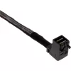 Kabel InLine Mini SAS HD, SFF-8643 kątowy do 4x SFF-8482 + zasilanie, 0,5 m