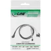 Kabel InLine Mini SAS HD SFF-8643 kątowy do 4x SATA + Sideband 0,5 m