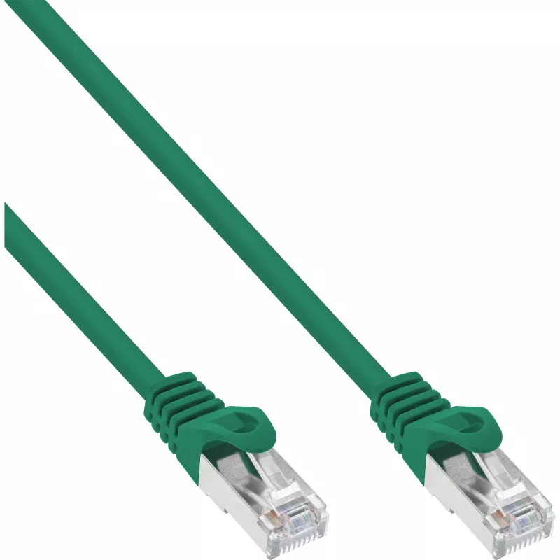 InLine Patch kabel SF/UTP Cat.5e zielony 0.5m