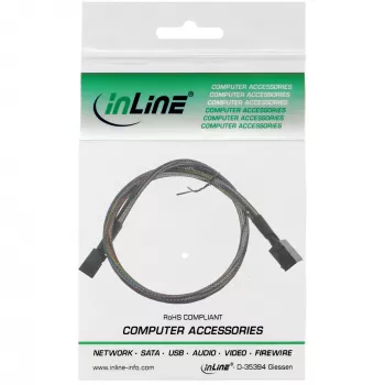 InLine Mini SAS HD kabel SFF-8643 to SFF-8643 with Sideband 0.5m
