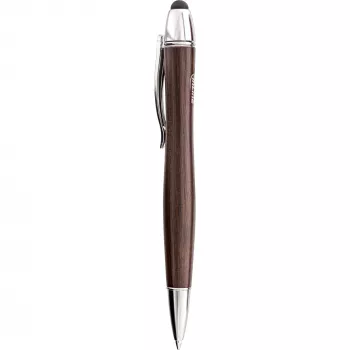 InLine woodpen, rysik do touchpada + długopis kulkowy, orzech/metal