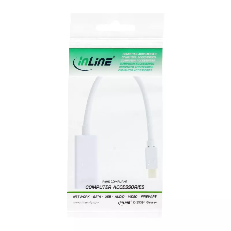 InLine Mini DisplayPort HDMI Adaptor z audio 4K/30Hz 17193E