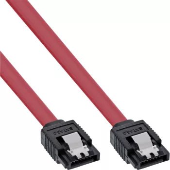 Kabel InLine SATA 6Gb/s z zatrzaskami 0,75m