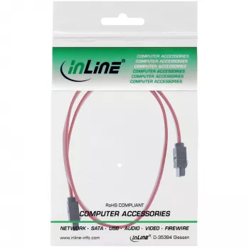 Kabel InLine SATA 6Gb/s z zatrzaskami 0,75m