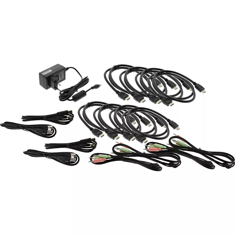 KVM Desktop Switch InLine 62654I 4-portowy Dual Monitor HDMI 4K USB 3.0 Audio