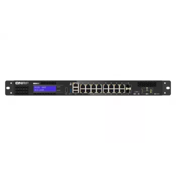 QNAP QGD-1600 Zarządzalny Gigabit Ethernet (10/100/1000) 1U Czarny, Szary