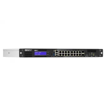 QNAP QGD-1600 Zarządzalny Gigabit Ethernet (10/100/1000) 1U Czarny, Szary