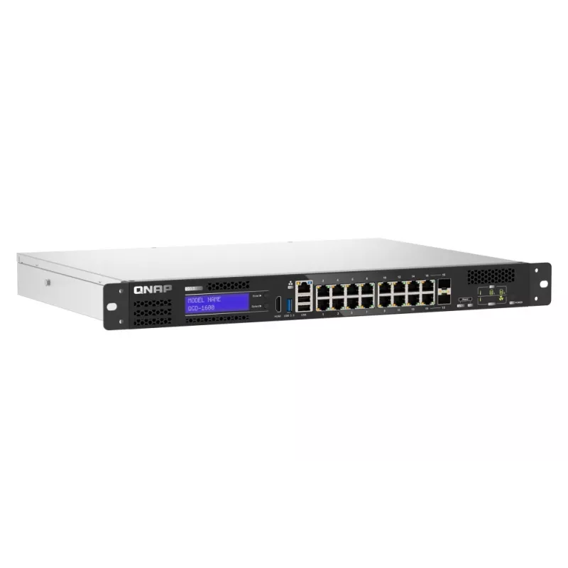 QNAP QGD-1600 Zarządzalny Gigabit Ethernet (10/100/1000) 1U Czarny, Szary