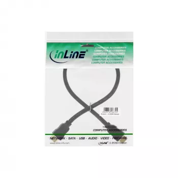 InLine High Speed HDMI kabel z Ethernet, M/M, Czarny, golden contacts, 0.3m