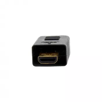 Kabel InLine High Speed HDMI z Ethernetem, AM/DM, super cienki czarny/złoty, 0,3 m