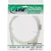Przewód InLine USB 2.0 typu A męski / B męski przezroczysty, rdzeń ferrytowy, 0,3m