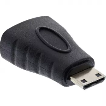 Adapter HDMI InLine, HDMI A żeński / HDMI C męski, 4K/60Hz, pozłacany