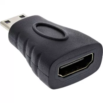 Adapter HDMI InLine, HDMI A żeński / HDMI C męski, 4K/60Hz, pozłacany