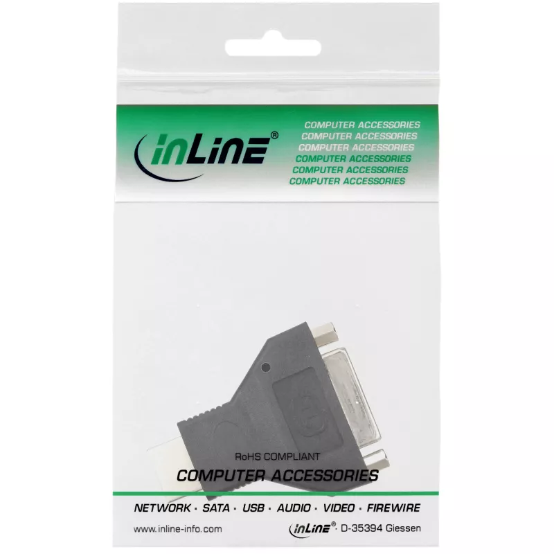 InLine HDMI na DVI Adapter męski / żeński 17670