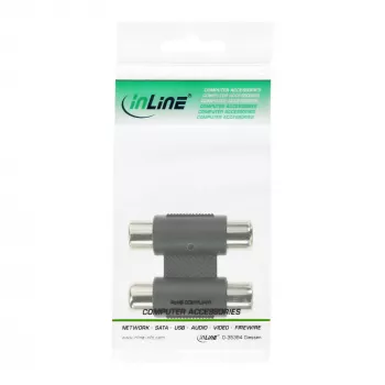 Audio Adapter 2x RCA żeński / żeński InLine 99318