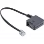 adapter kablowyowy InLine TAE RJ11 6P4C wtyk męski na gniazdo żeńskie TAE-F niemieckie 0,2 m