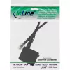 adapter kablowyowy InLine TAE RJ11 6P4C wtyk męski na gniazdo żeńskie TAE-F niemieckie 0,2 m