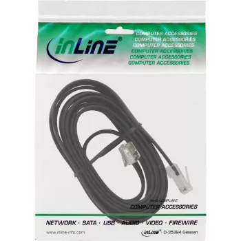 InLine Modular kabel RJ45 8P6C do RJ12 6P6C męski / męski 3m