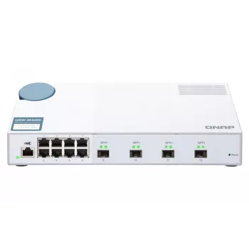 QNAP QSW-M408S przełącznik sieciowy Zarządzalny L2 Gigabit Ethernet (10/100/1000) Biały