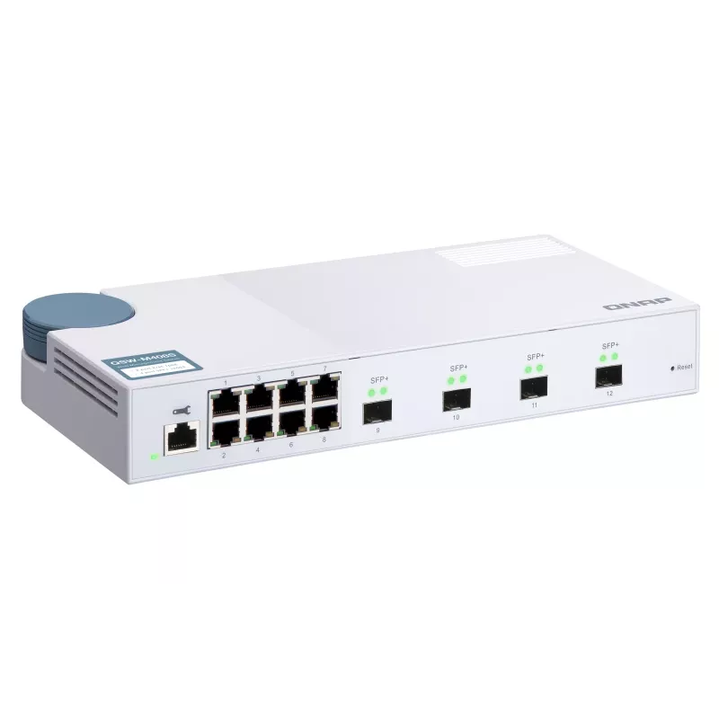 QNAP QSW-M408S przełącznik sieciowy Zarządzalny L2 Gigabit Ethernet (10/100/1000) Biały