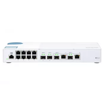 QNAP QSW-M408-2C przełącznik sieciowy Zarządzany L2 10G Ethernet (100/1000/10000) Biały