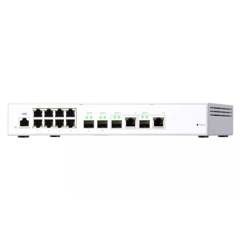 QNAP QSW-M408-2C przełącznik sieciowy Zarządzany L2 10G Ethernet (100/1000/10000) Biały