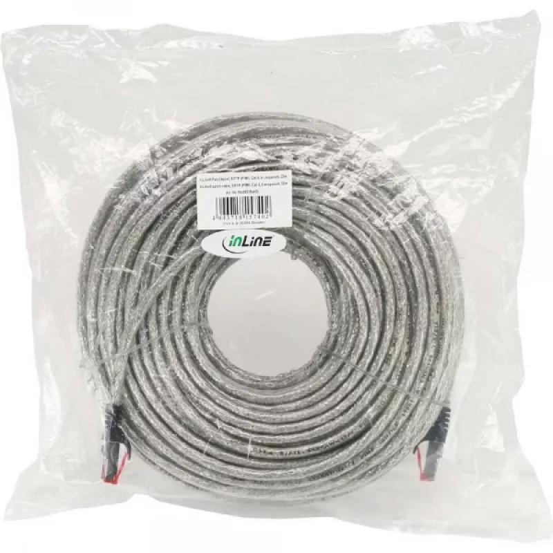 Kabel krosowy InLine S/FTP PiMF Cat.6 250MHz PVC miedź przezroczysty 50m