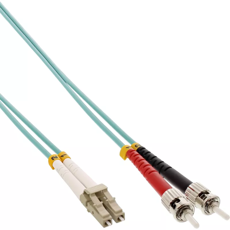 Światłowodowy kabel duplex InLine LC/ST 50/125µm OM3 5m