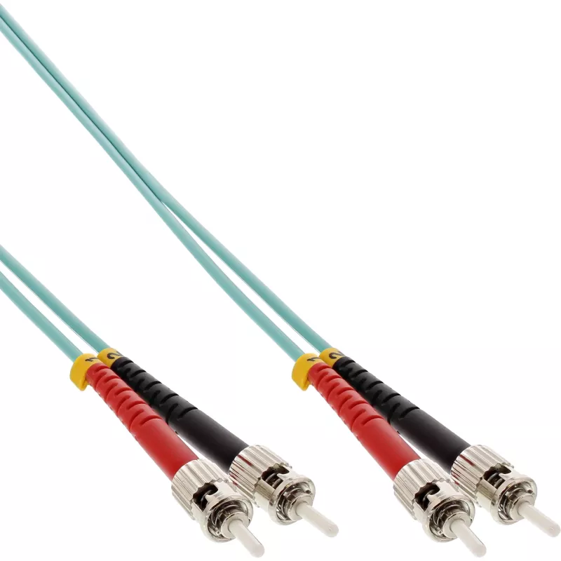 Kabel światłowodowy dupleksowy InLine ST/ST 50/125µm OM3 1m