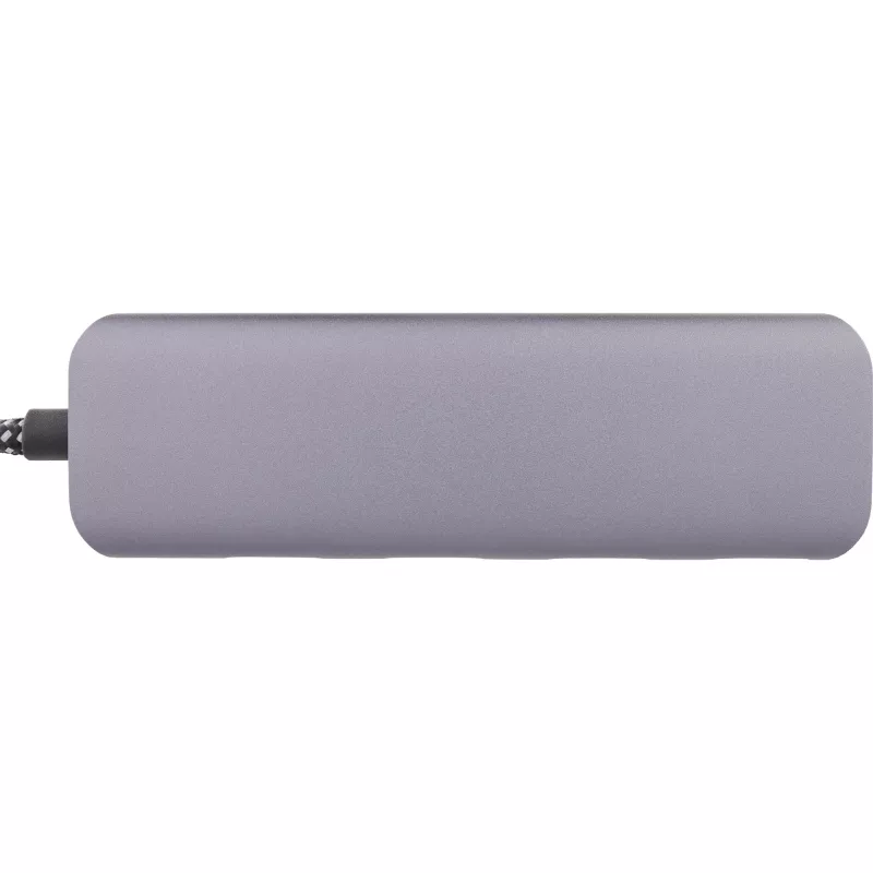 InLine USB 3.2 Hub, USB-C na 4x USB A 10 Gb/s, aluminium, szary