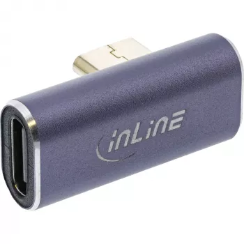 InLine Adapter USB4, USB-C męski/żeński pionowy prawy/lewy kątowy