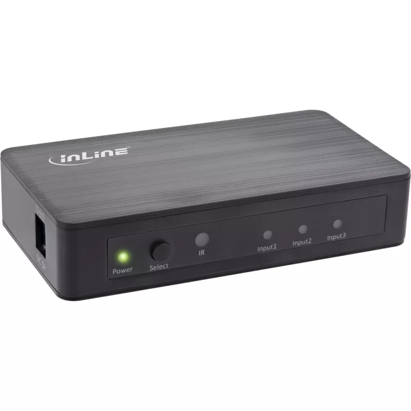 InLine przełącznik HDMI, 3-portowy, 4K2K@60Hz, HDCP 2.2