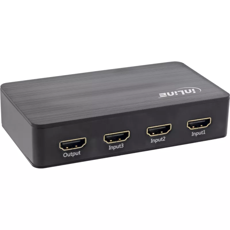 InLine przełącznik HDMI, 3-portowy, 4K2K@60Hz, HDCP 2.2