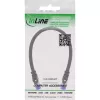 InLine Patch kabel zbrojony, U/FTP, Kat.6A, czarny, 0,5m