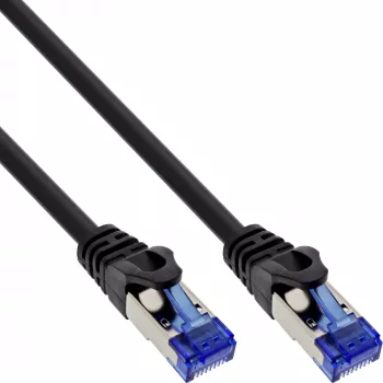 InLine Patch kabel armoured, U/FTP, Cat.6A, czarny, 2 m