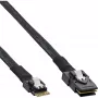 InLine cienki SAS kabel, SFF-8654 do Mini SAS SFF-8087, 12Gb/s, 0,5m