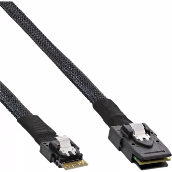 Kabel InLine cienki SAS InLine 27645B SFF-8654 do Mini SAS SFF-8087 12Gb/s 1m