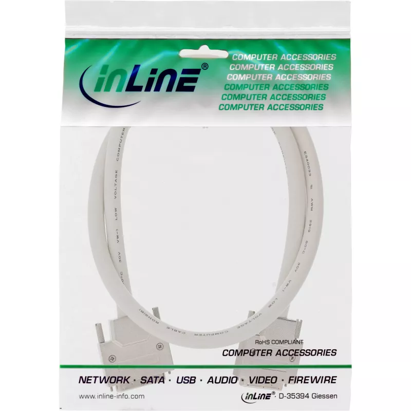 InLine SCSI Kabel U320, 68-pin micro Centronics (VHD) męski / męski, 1.8m